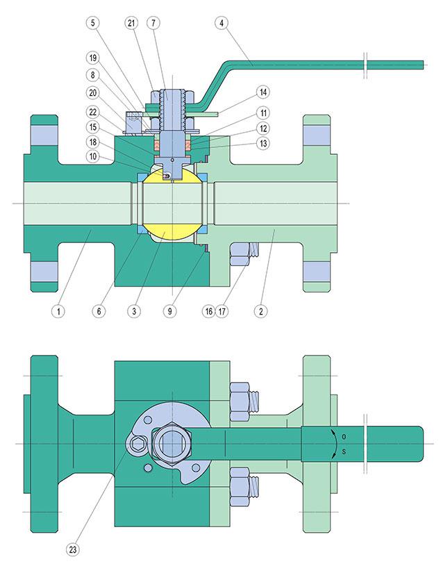 Class 1500LB-2500LB Floating Ball Valves, Full / Reduced Bore